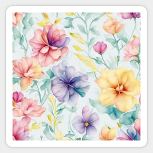 Beautiful bright spring flowers. Sticker